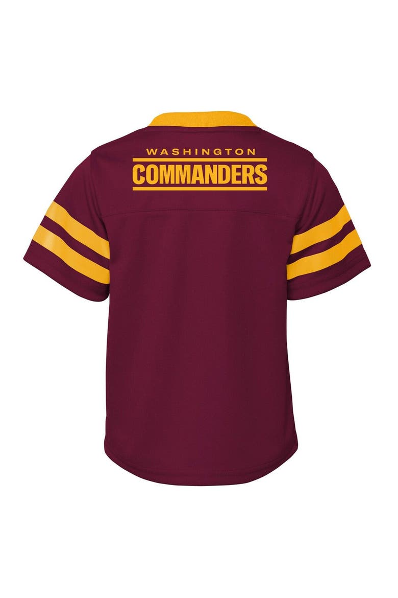 Toddler Burgundy/Gold Washington Commanders Red Zone V-Neck Jersey Top & Pants Set, Alternate, color, Burgundy