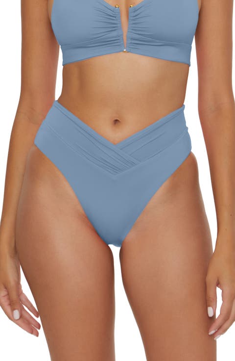 Color Code High Waist Bikini Bottoms