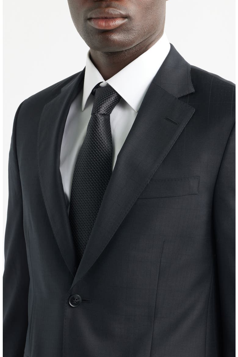 Flynn Classic Fit Black Wool Suit, Alternate, color, BLACK