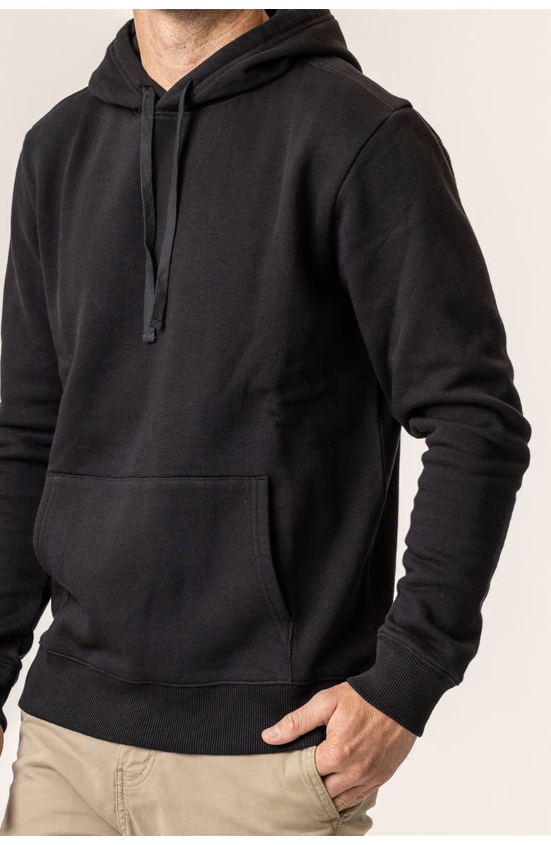 Vottera Organic Cotton Pullover Hoodies, Alternate, color, Black