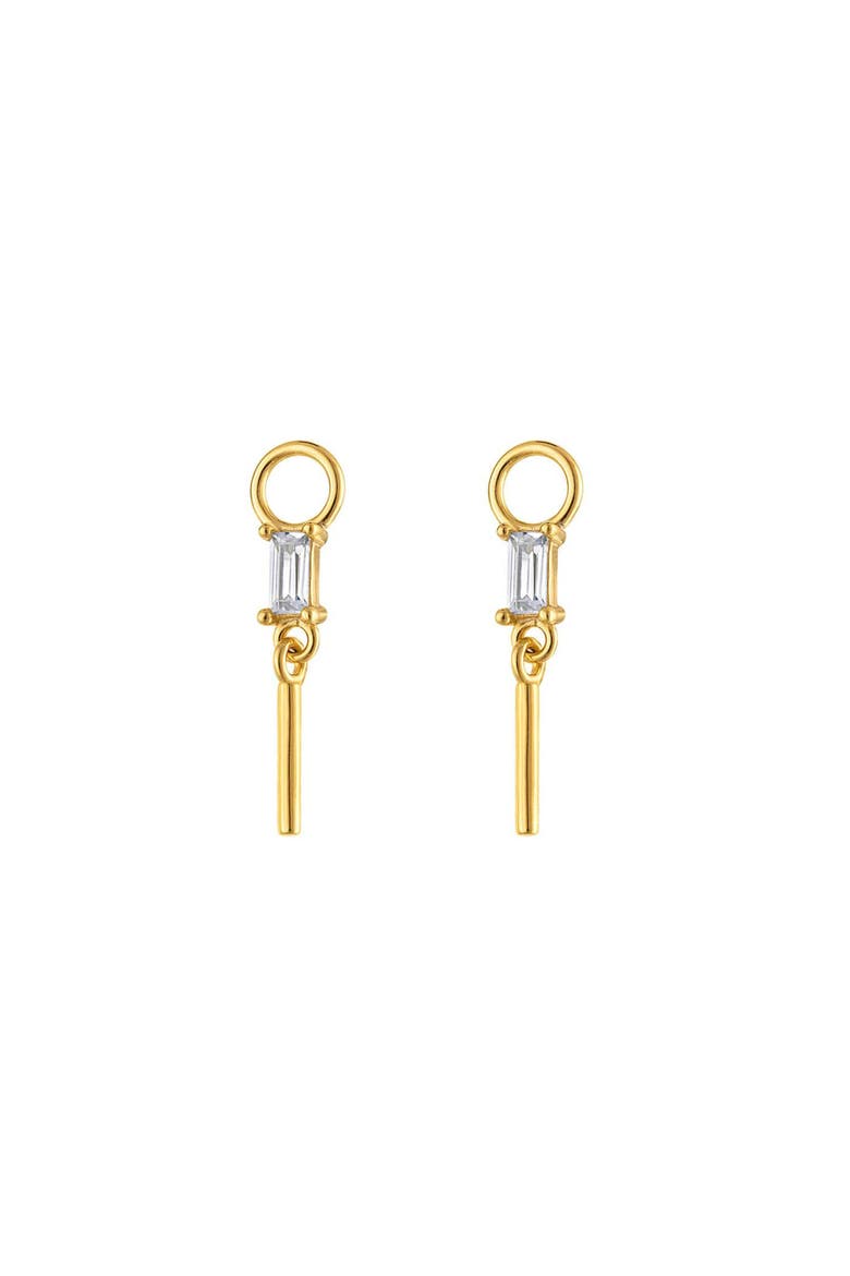 Pavé Gold Bar Earring Charm, Main, color, Gold