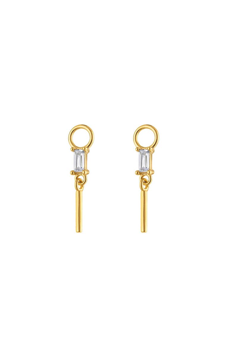 Outofoffice Pavé Gold Bar Earring Charm, Main, color, Gold