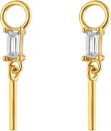 Outofoffice Pavé Gold Bar Earring Charm