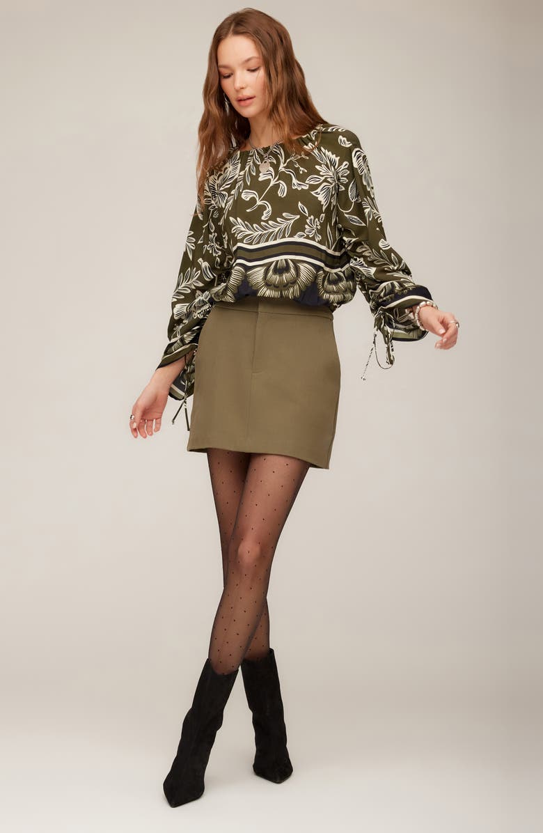 FIFTEEN TWENTY Serafina Floral Print Tie Sleeve Top, Alternate, color, Print