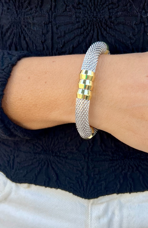 Holst + Lee Holst+lee Classic Mesh Bracelet In Gold