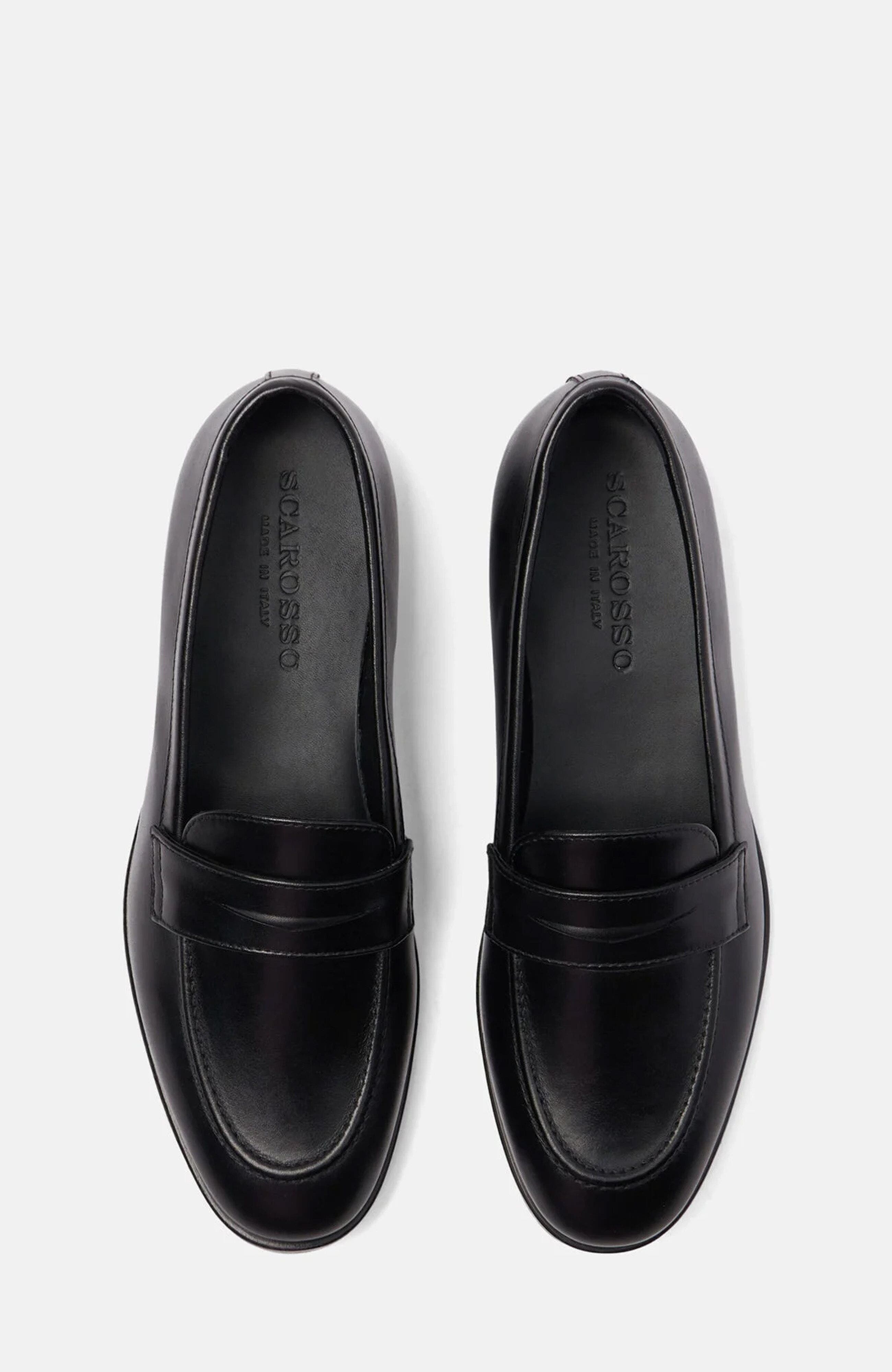 SCAROSSO Monica Loafers, Alternate, color, Black - Calf
