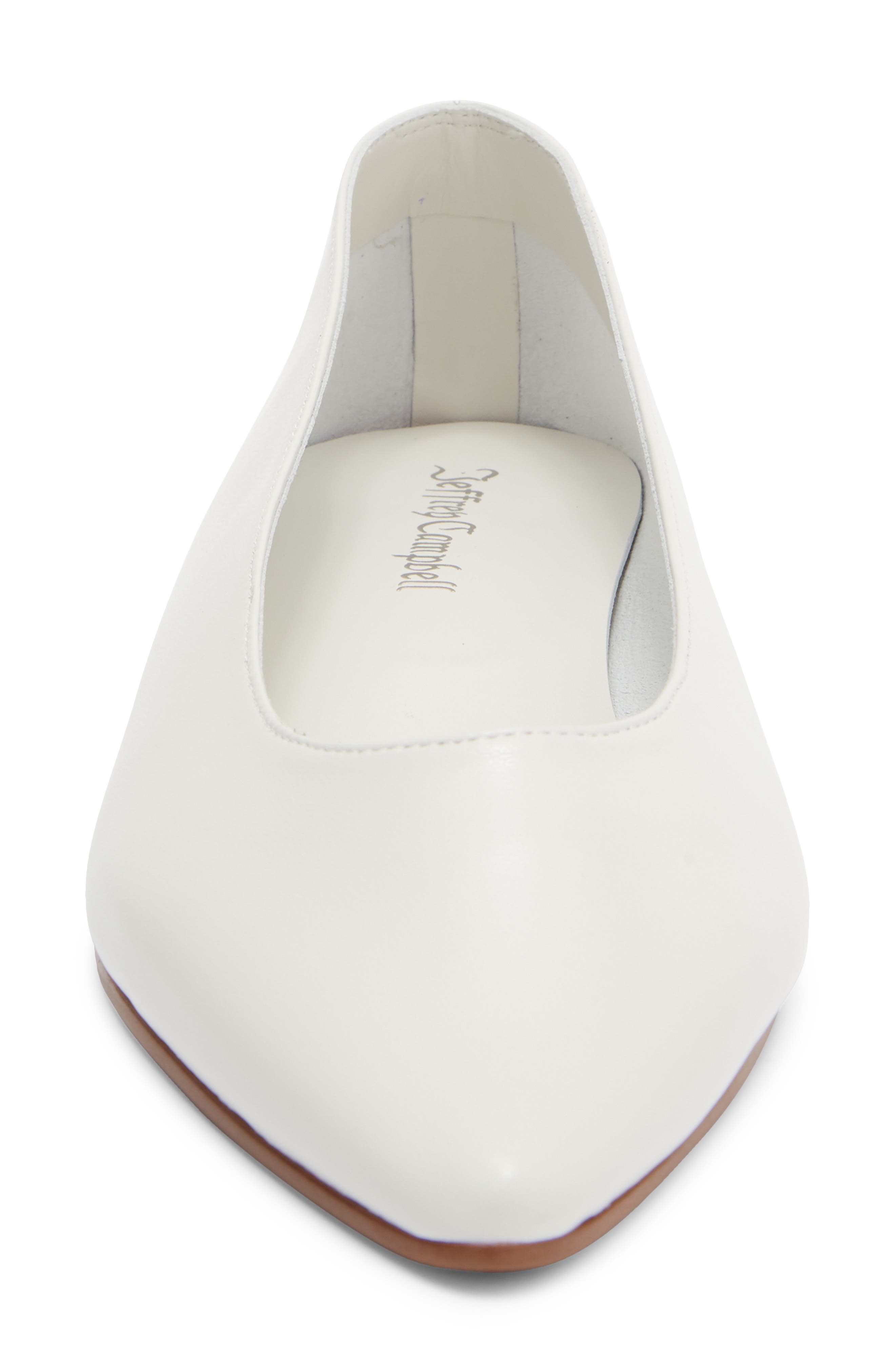 Vespa Pointed Toe Flat, Alternate, color, IVORY TAN STACK