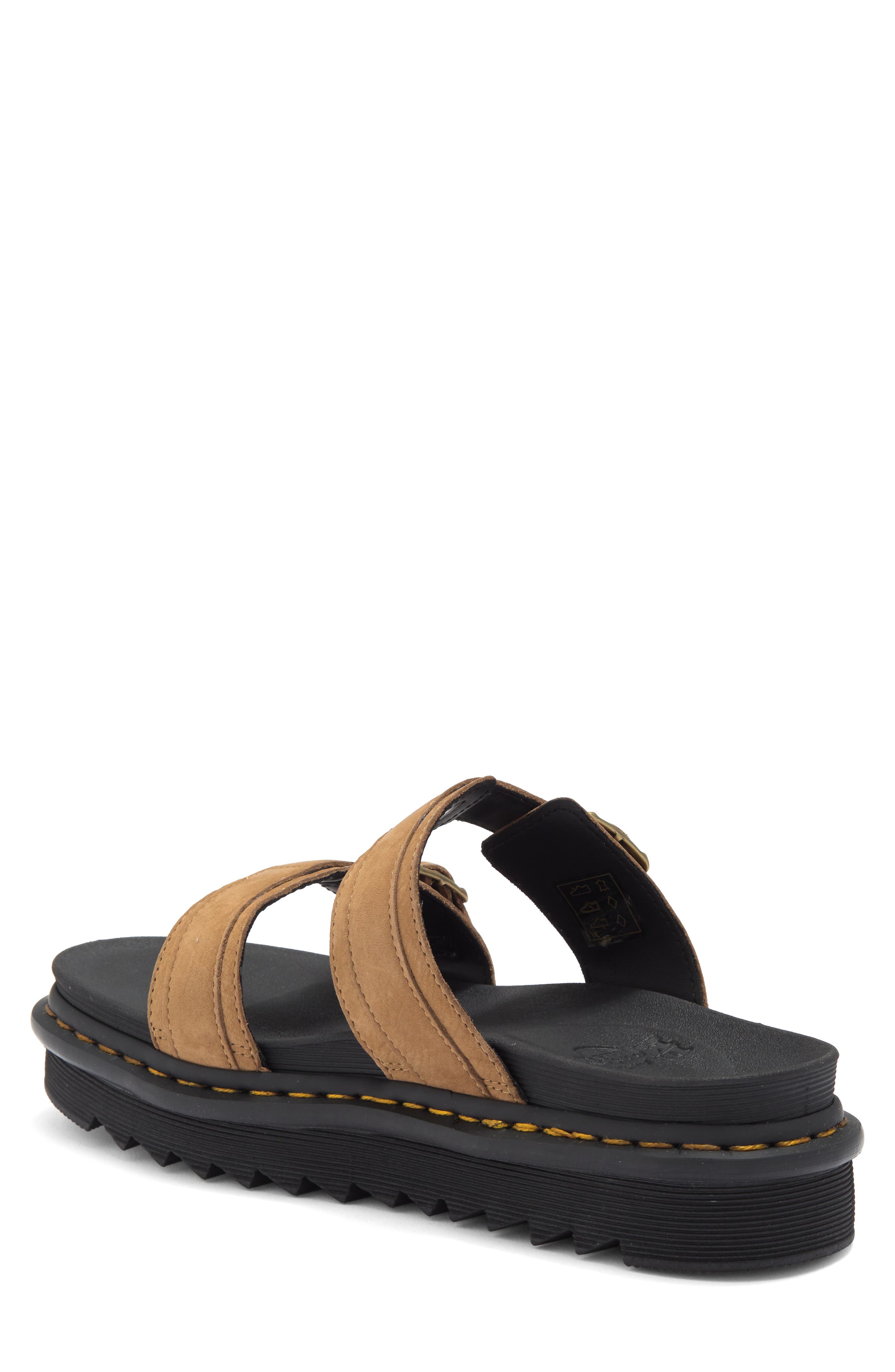 Dr. Martens Myles Platform Slide Sandal, Alternate, color, Savannah Tan Nubuck