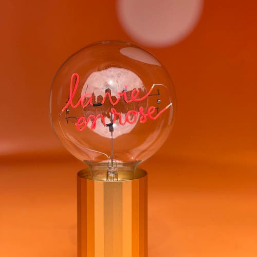 Mitb Rose Portable Table Lamp In Gold