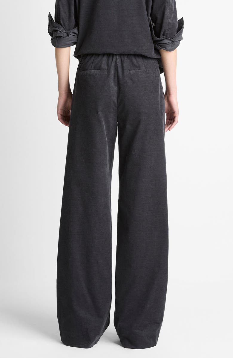 Vince Pull-On Corduroy Pants, Alternate, color, Graphite