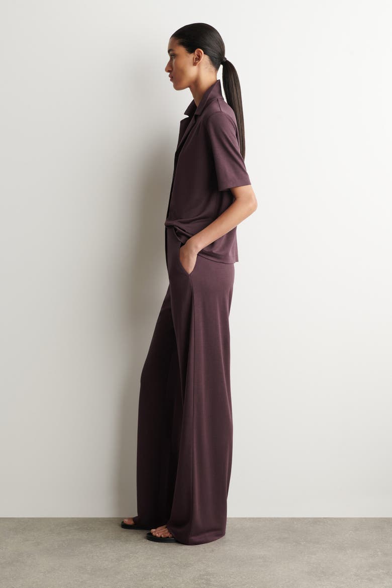 Modal-jersey Shirt, Alternate, color, BURGUNDY