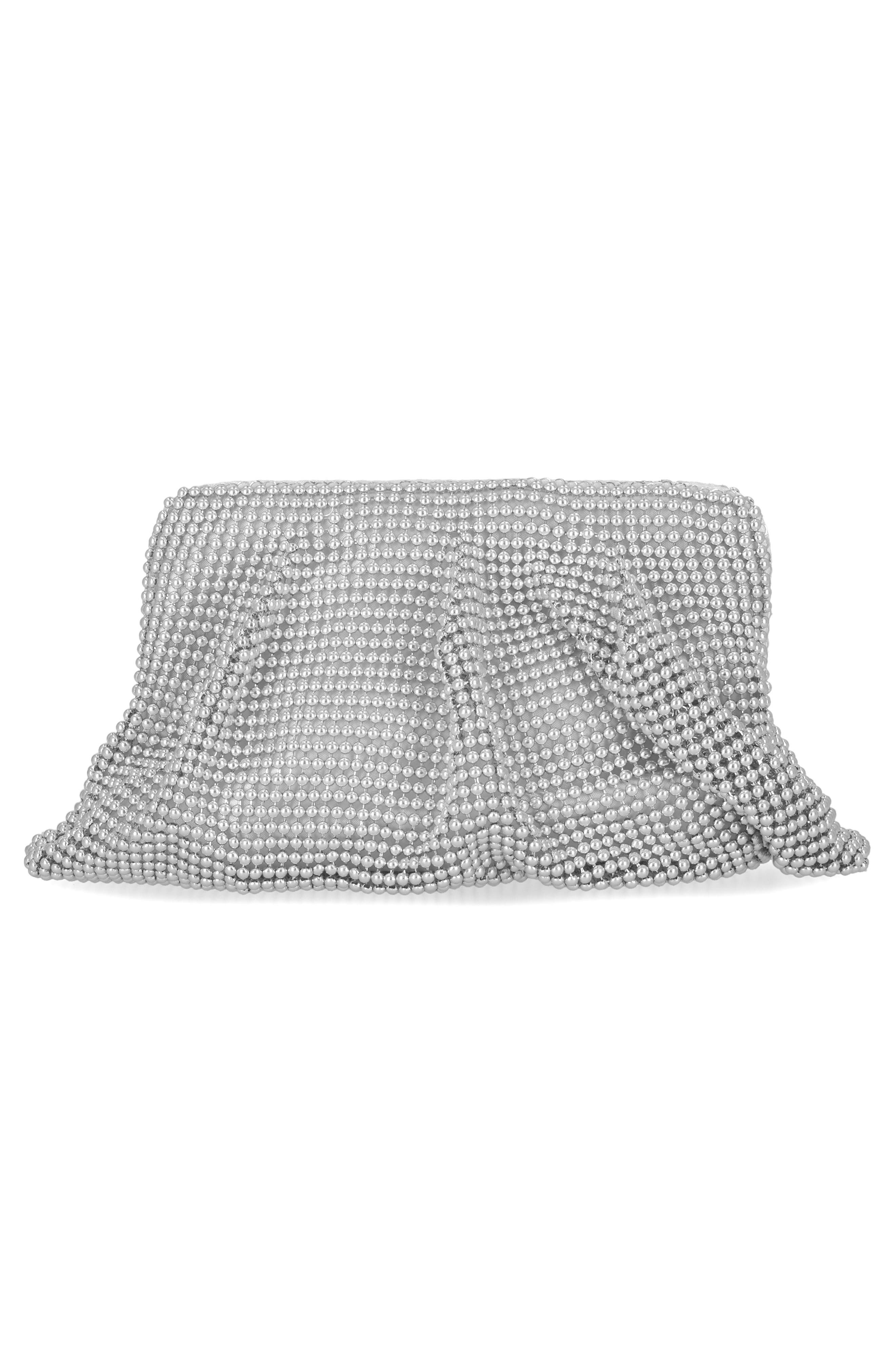 Jessica McClintock Lorana Clutch, Alternate, color, Silver