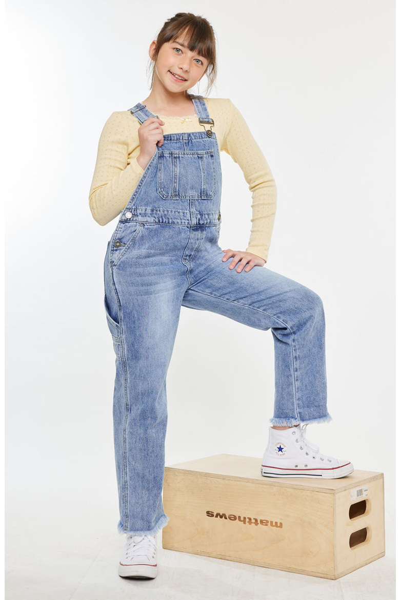 Cordelia Relaxed Overalls, Alternate, color, Medium Wash