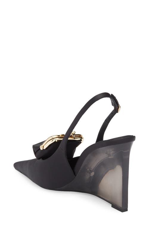 Jeffrey Campbell Pay Me Slingback Wedge Pump In Black