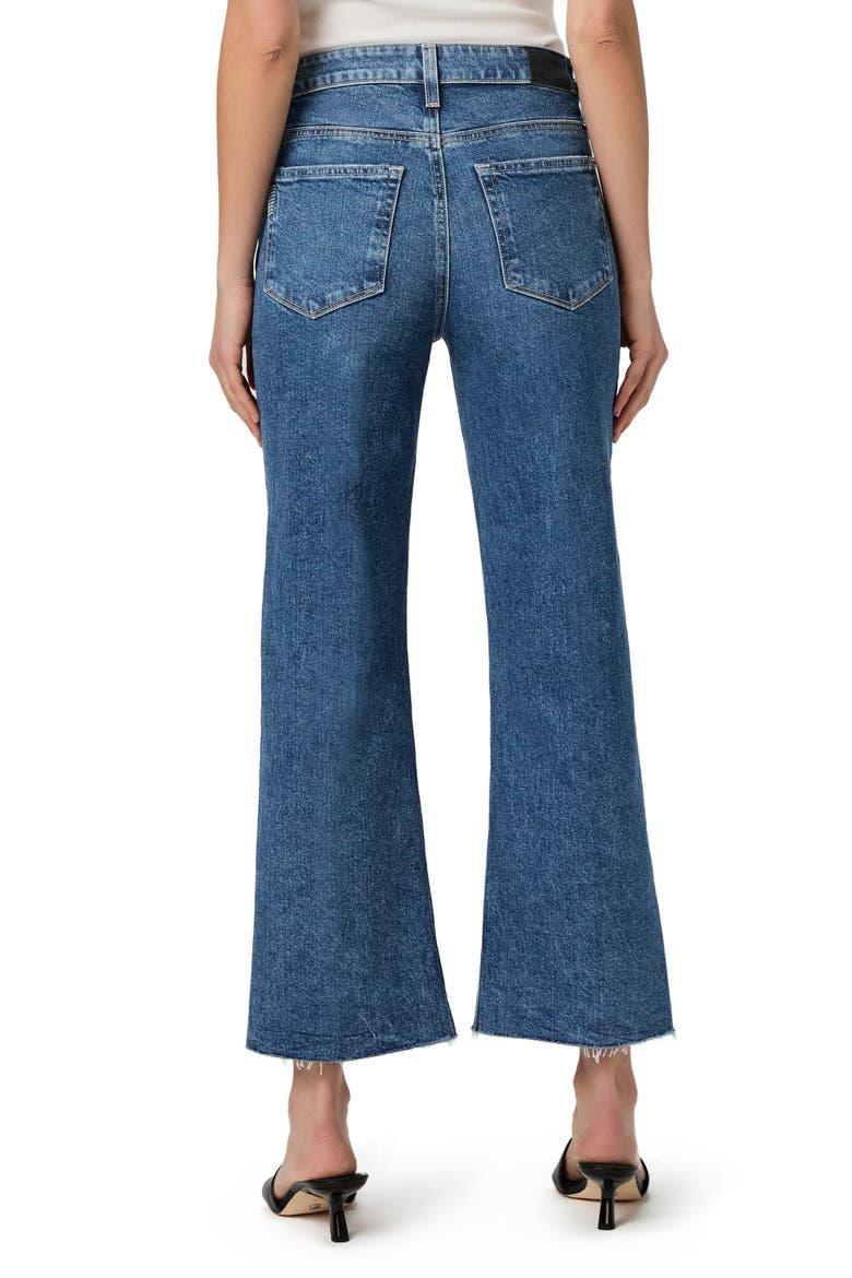 Leenah Raw Hem High Waist Ankle Wide Leg Jeans, Alternate, color, MOONCHILD