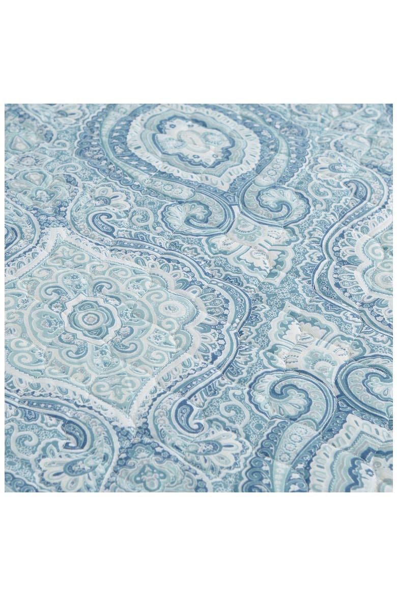 Turtle Cove Cotton Quilt & Sham Set, Alternate, color, CARIBBEAN BLUE