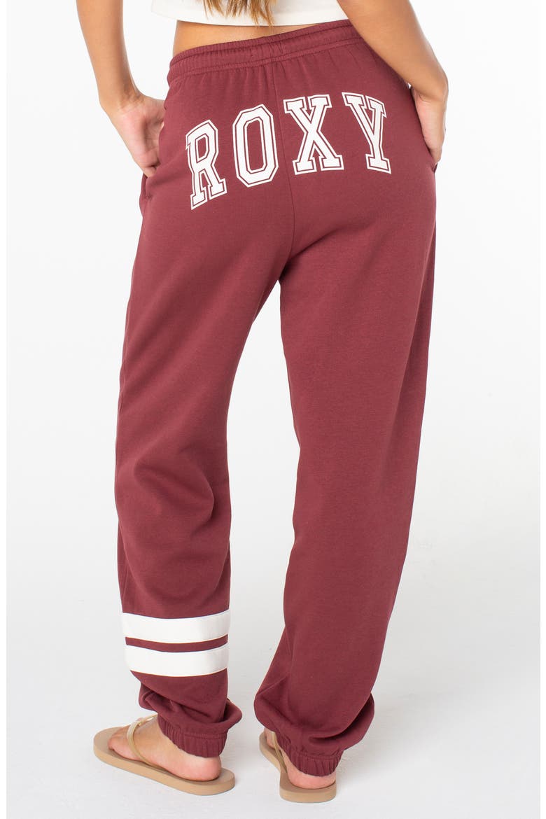 Sunset Stripe Sweatpants, Alternate, color, PORT
