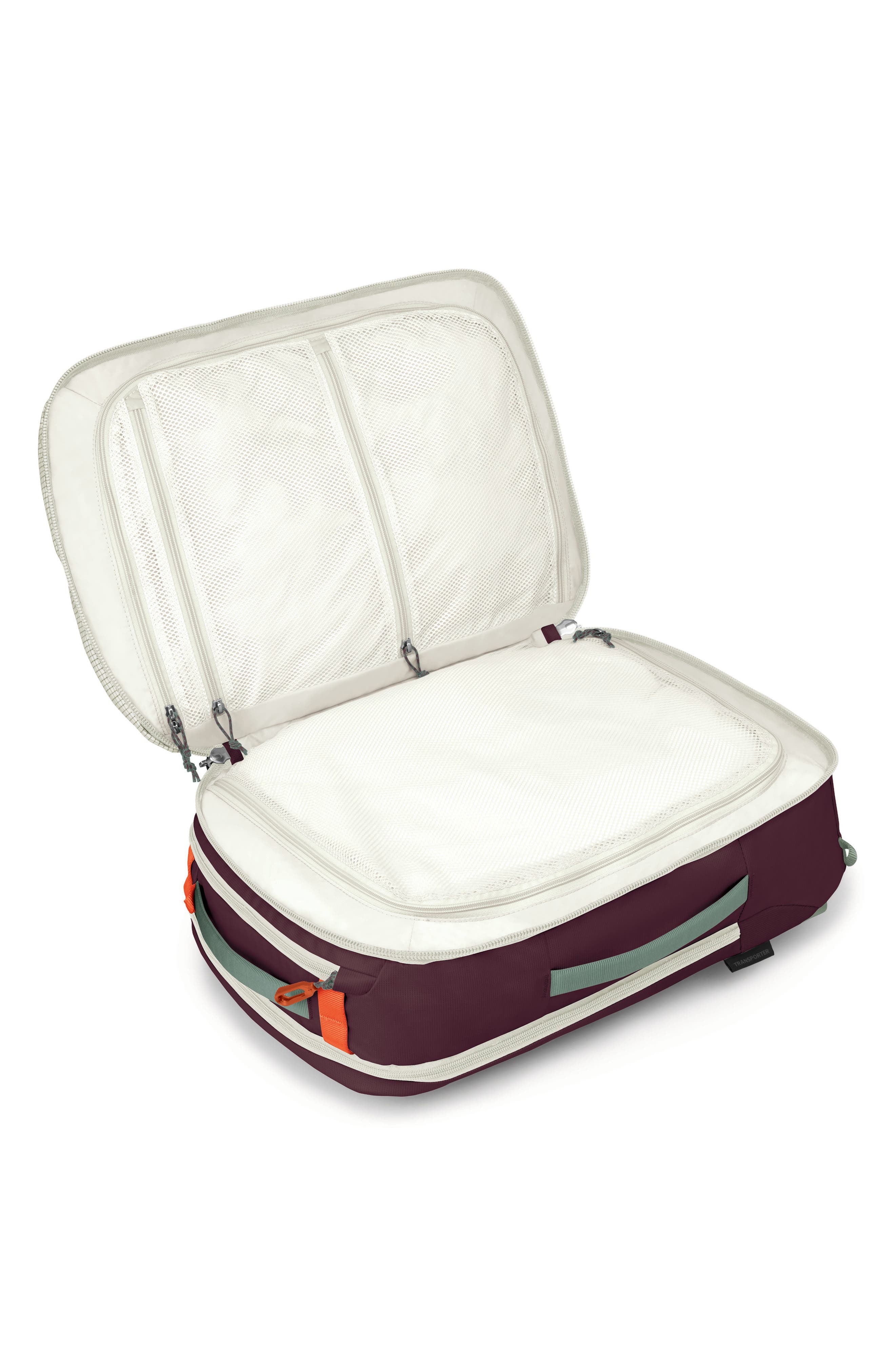 Transporter 36-Liter Travel Backpack, Alternate, color, MYSTERY WHITE/ MOODY BURGUNDY
