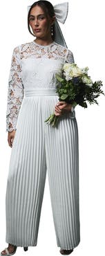 Coast Lisa Lace Top Wide Leg Jumpsuit