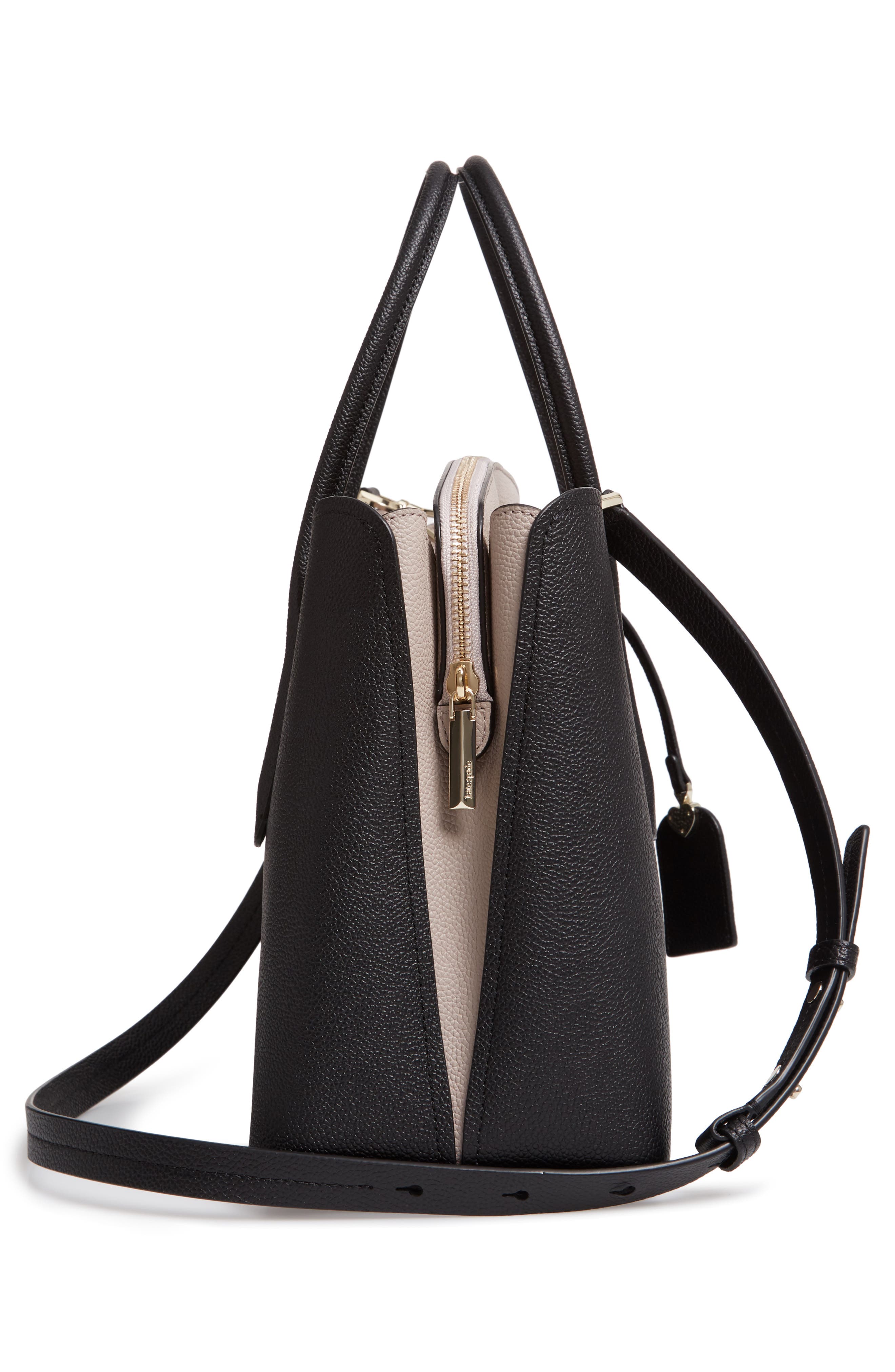 Kate Spade New York large margaux leather satchel, Alternate, color, 