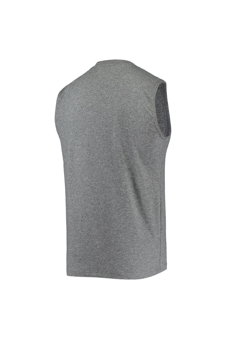 Men's New Era Heathered Gray Chicago White Sox Muscle Tank Top, Alternate, color, Gray
