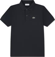 Lacoste Kids' Solid Cotton Piqué Polo