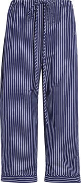NACKIYÈ Life Is a Beach Stripe Crop Poplin Pajama Pants