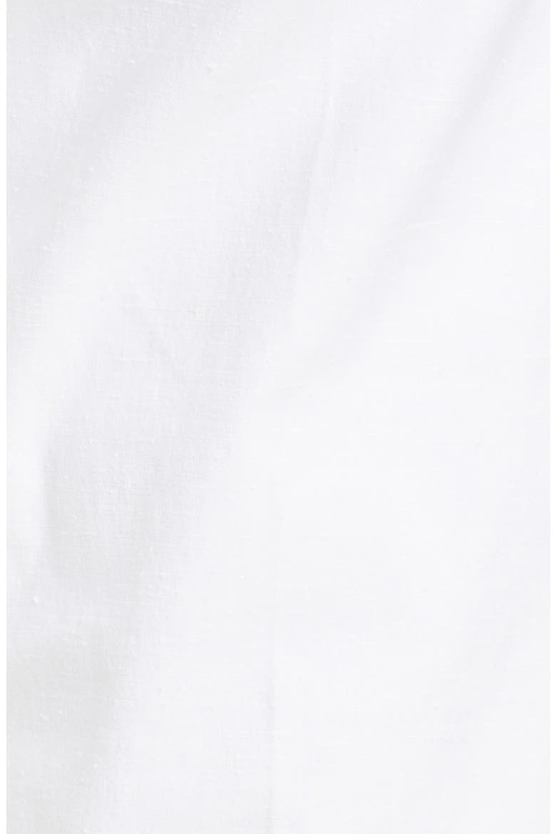 Slit Hem Slim Cotton Blend Pants, Alternate, color, SUITING WHITE