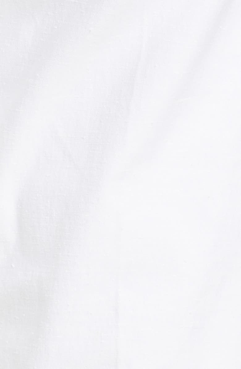 FRAME Slit Hem Slim Cotton Blend Pants, Alternate, color, 