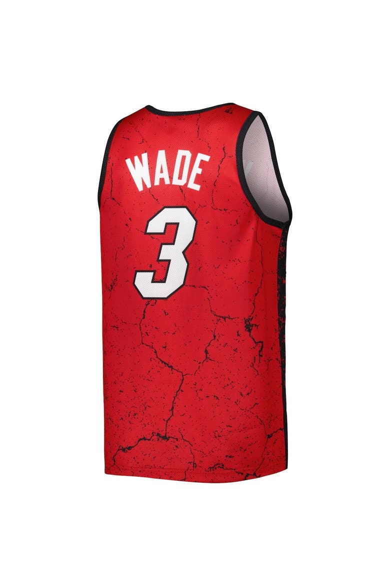 Men's Mitchell & Ness Dwyane Wade Black Miami Heat 2005-06 Hardwood Classics Player Burst Tank Top, Alternate, color, Black