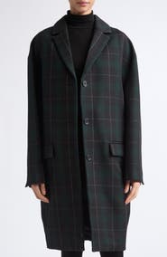 TOTEME Plaid Wool Blend Coat