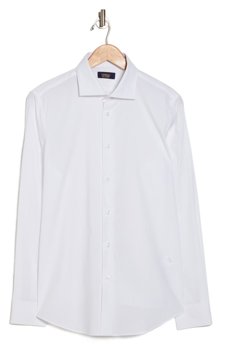 Cavalli Class Comfort Fit Solid Dress Shirt, Alternate, color, 