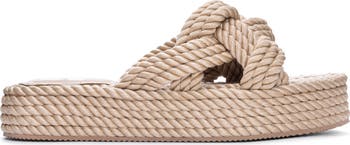 Knotty Rope Platform Sandal