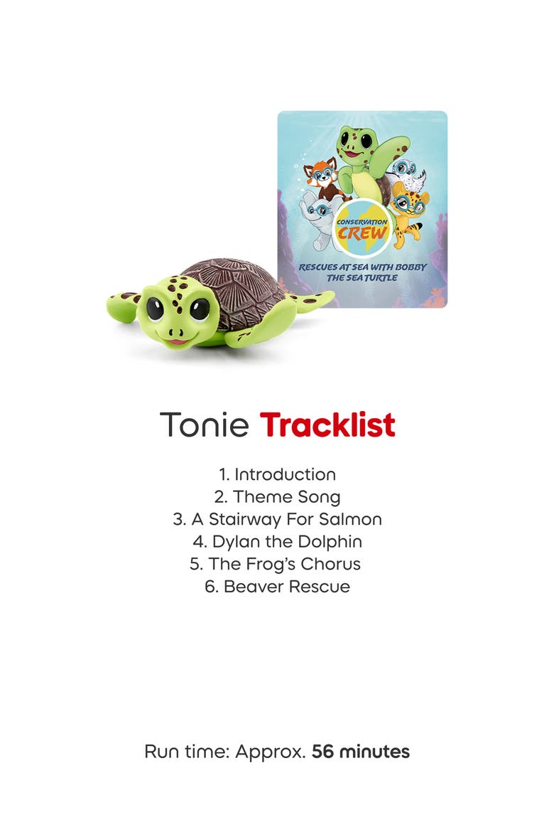 Conservation Crew Bobby the Sea Turtle & Nina the Red Panda Tonie Audio Character Bundle, Alternate, color, MULTICOLOR