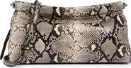 BCBG Snake Embossed Faux Leather Shoulder Bag