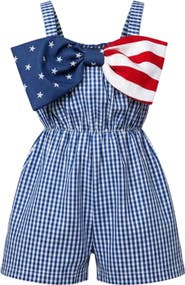Mia Belle Girls Cute Bow Girls Romper