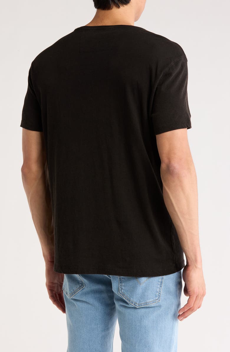 John Varvatos Peace Snake Organic Cotton Graphic T-Shirt, Alternate, color, Black