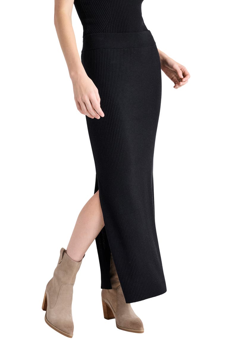 Splendid Georgie Rib Skirt, Main, color, 