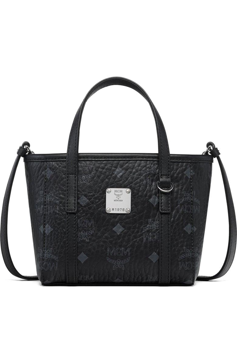 MCM X-Mini Toni Top-Zip Shopper in Visetos, Main, color,