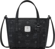 MCM X-Mini Toni Top-Zip Shopper in Visetos