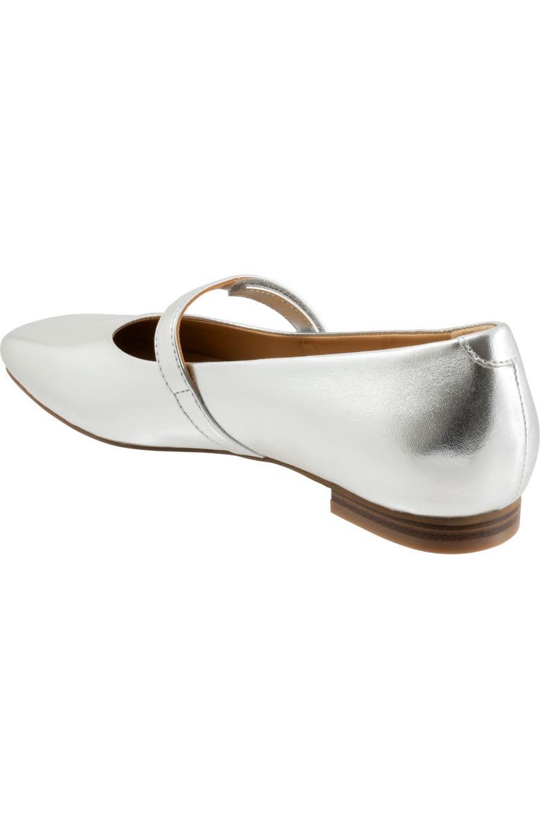 SoftWalk<sup>®</sup> Hazel Mary Jane Flat, Alternate, color, Silver