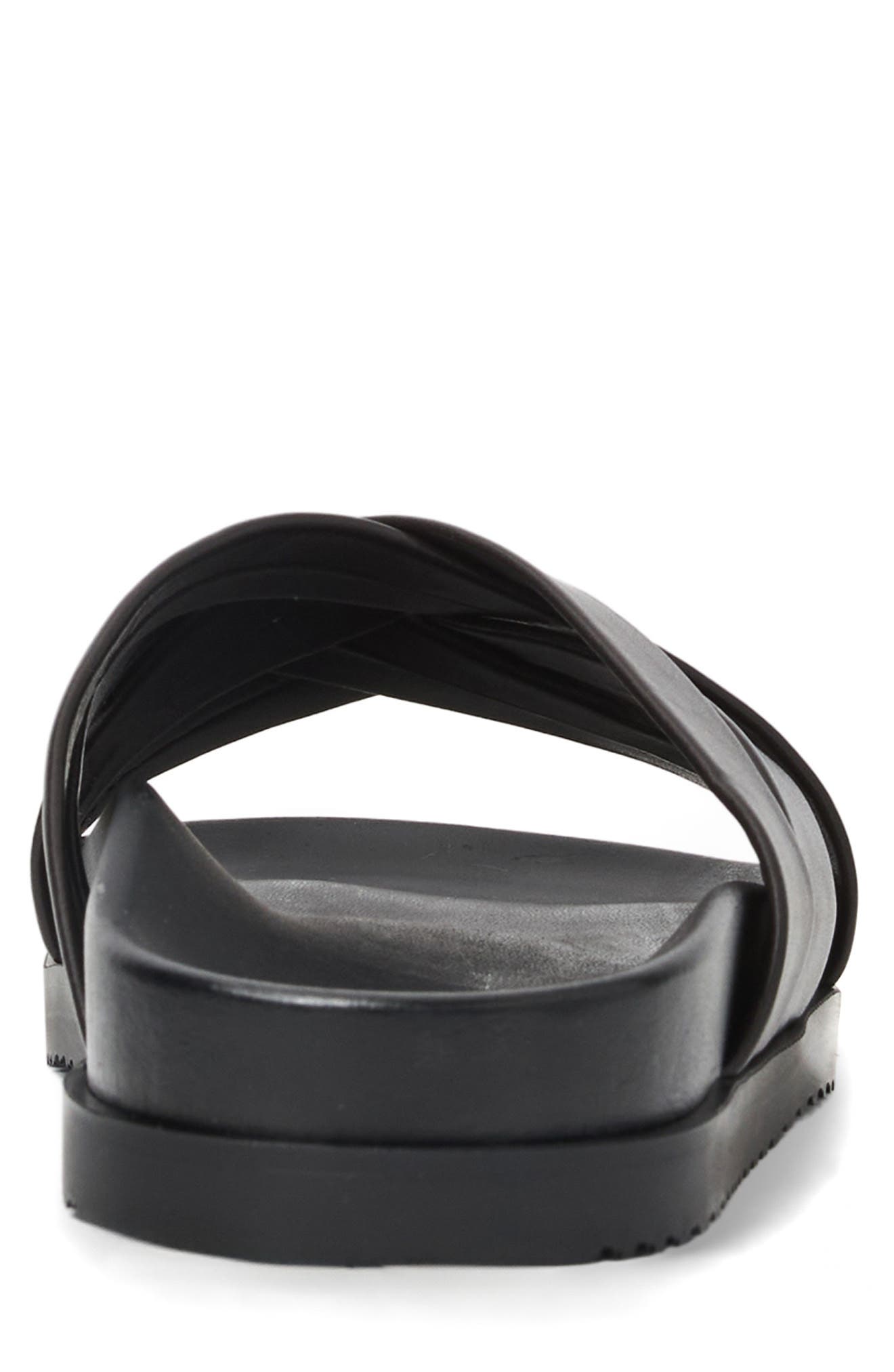 Bandino Slide Sandal, Alternate, color, DARK BROWN CALF