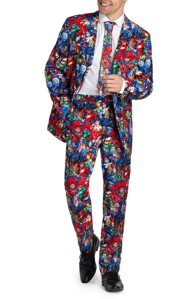 OppoSuits DC Heroes 3-Piece Tuxedo Set, Main, color, Miscellaneous