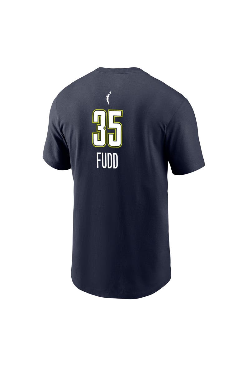 Men's Nike Azzi Fudd Navy Dallas Wings Explorer Edition Name & Number T-Shirt, Alternate, color, Navy