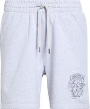 Casablanca Classic Fit Eveil Ancestral Appliqué Organic Cotton Sweat Shorts