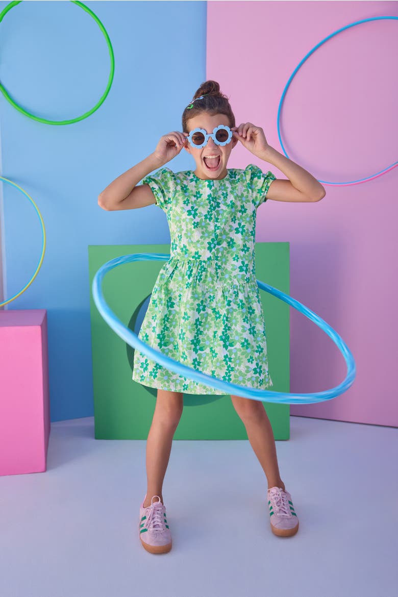 Kids' Floral Phillipa Dress, Alternate, color, Greenspring Groovy Floral