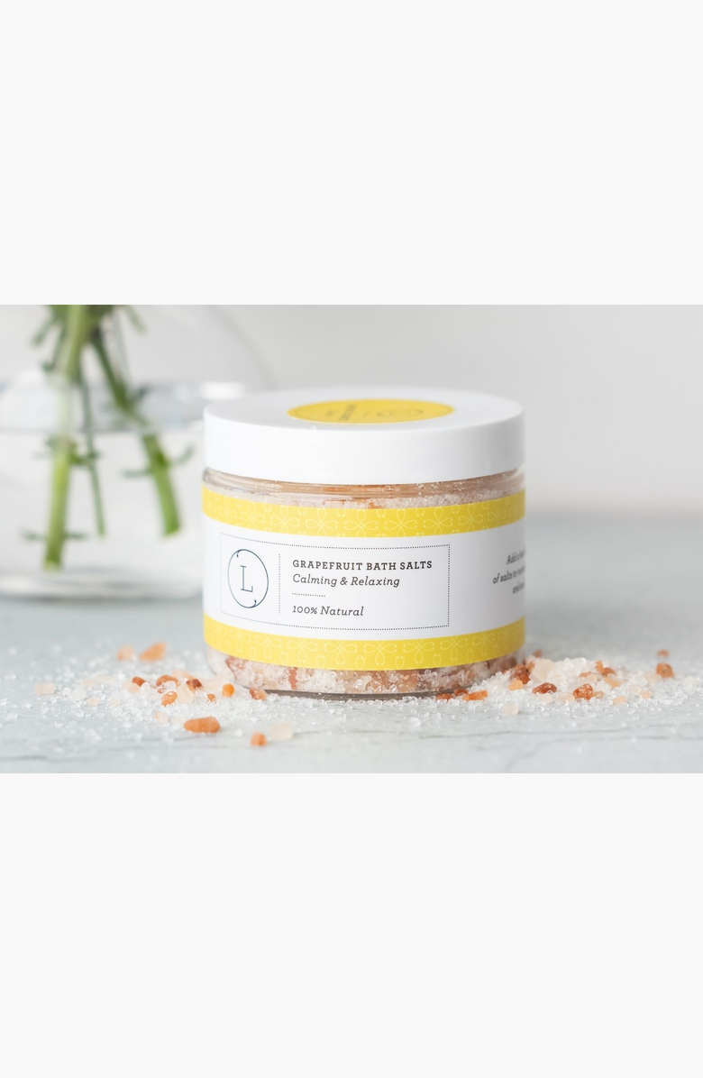 Lizush Grapefruit Natural Bath Salt Soak with Dead Sea, Epsom & Himalayan Salts, Alternate, color, NO COLOR