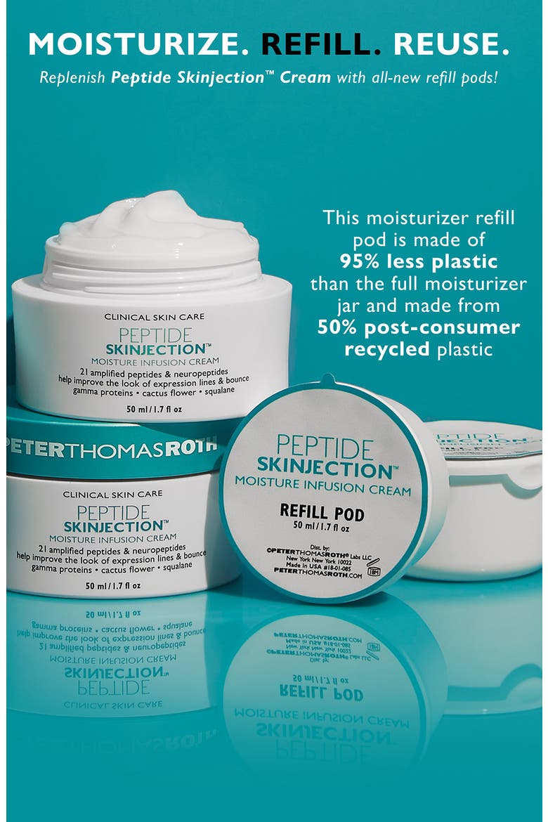 Peptide Skinjection™ Moisture Infusion Refillable Cream, Alternate, color, JAR