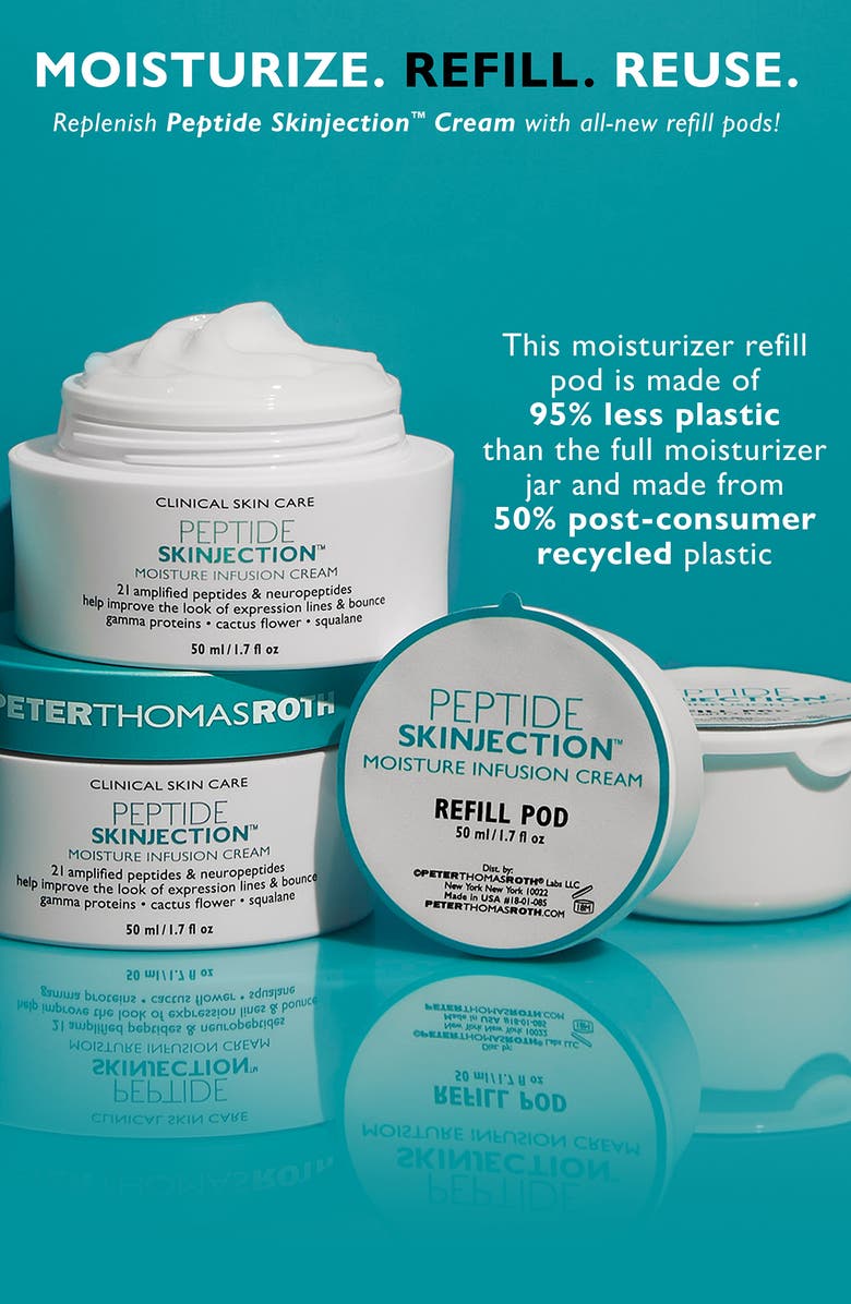 Peter Thomas Roth Peptide Skinjection<sup>™</sup> Moisture Infusion Refillable Cream, Alternate, color, Jar