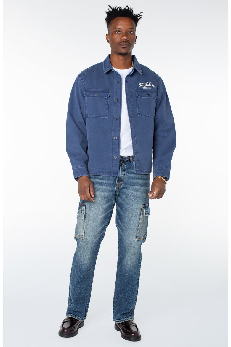 Canvas Shacket, Alternate, color, Navy Peony